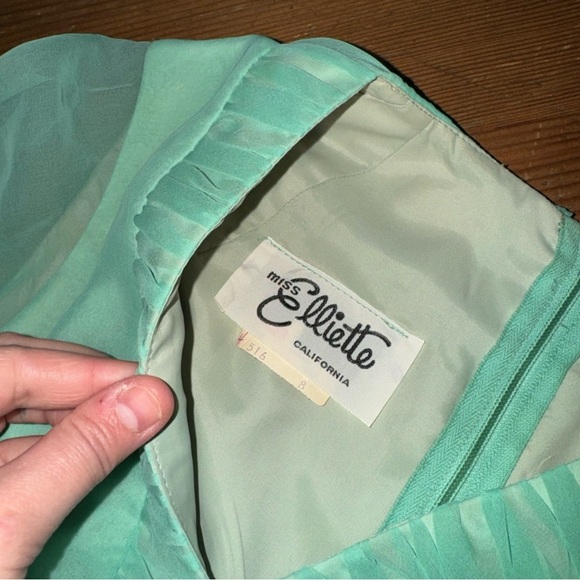 Vintage 1960s Miss Ellette Chiffon Dress - Size 4 or Small - Picture 6 of 9